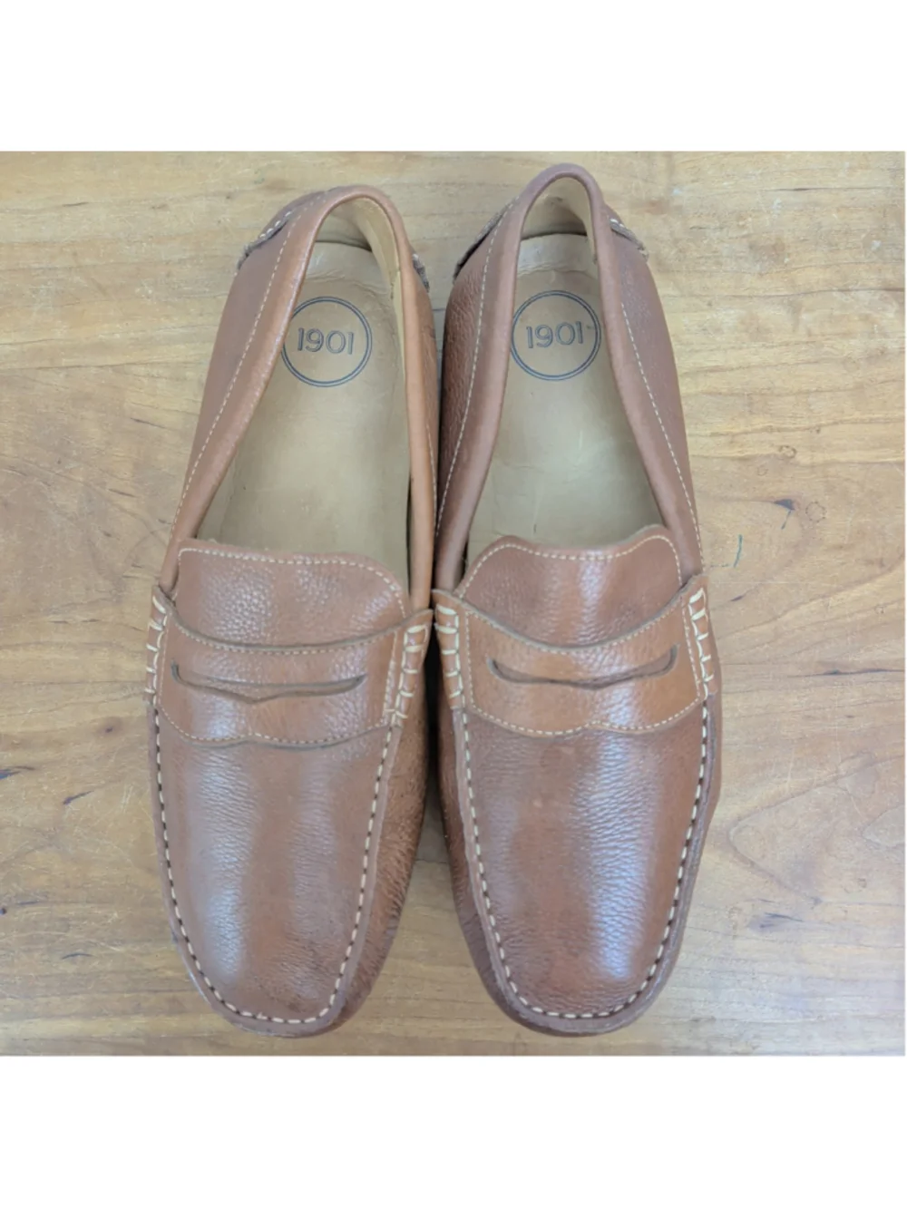 Men's 1901 Pebbled Leather Driving Moccasin Shoes 11